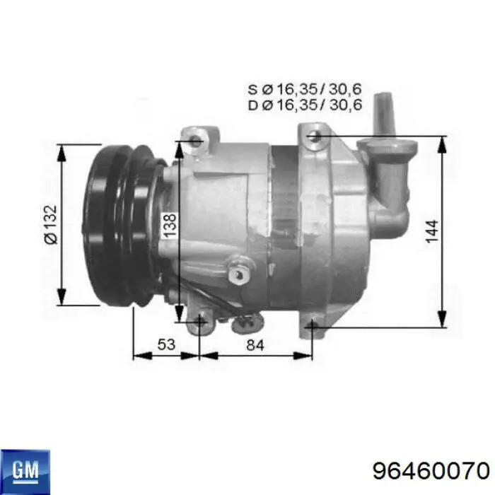 Comprar 96460070 General Motors Compresor de aire acondicionado coche