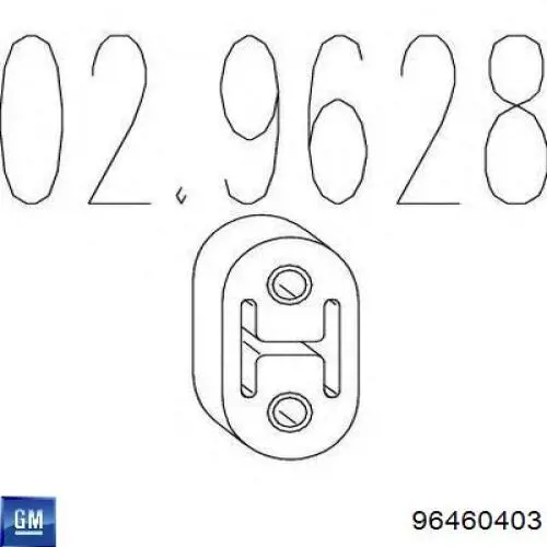 Comprar 96460403 General Motors Soporte de tubo de escape