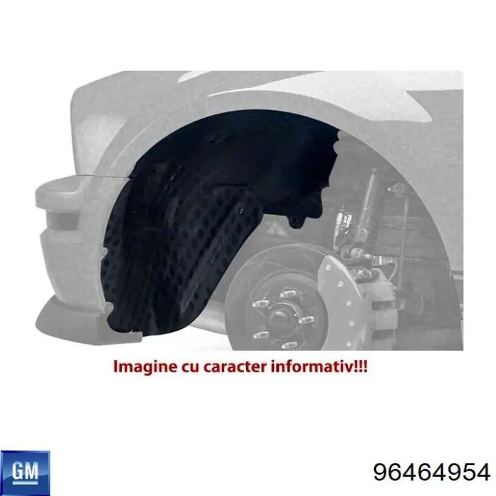 Guardalodos interior izquierdo, guardafango delantero General Motors 96464954 precio, desde 15,56 EUR