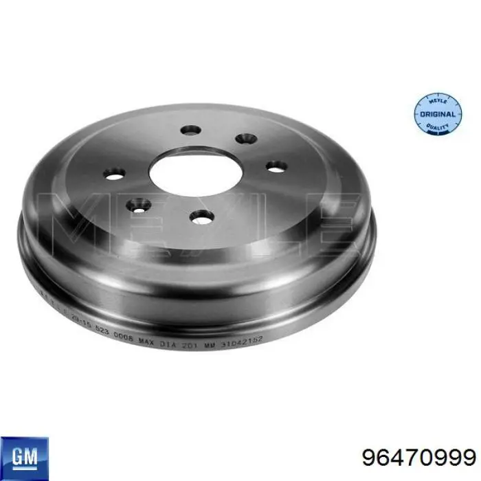 Tambor de freno trasero General Motors 96470999 precio, desde 30,01 EUR