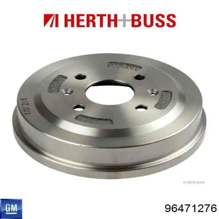 Tambor de freno trasero General Motors 96471276