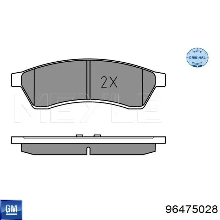 Pastillas traseras de freno General Motors 96475028 precio, desde 22,80 EUR