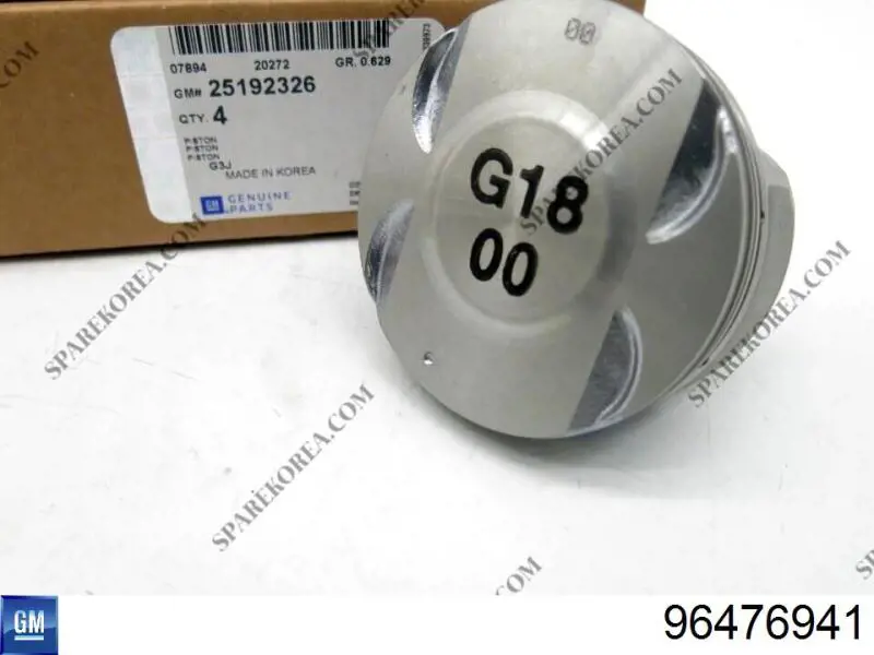 25192326 General Motors pistón con bulón sin anillos, std