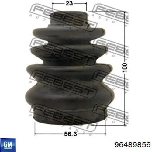 Fuelle, árbol de transmisión delantero interior Chevrolet Aveo 2 T250, T255