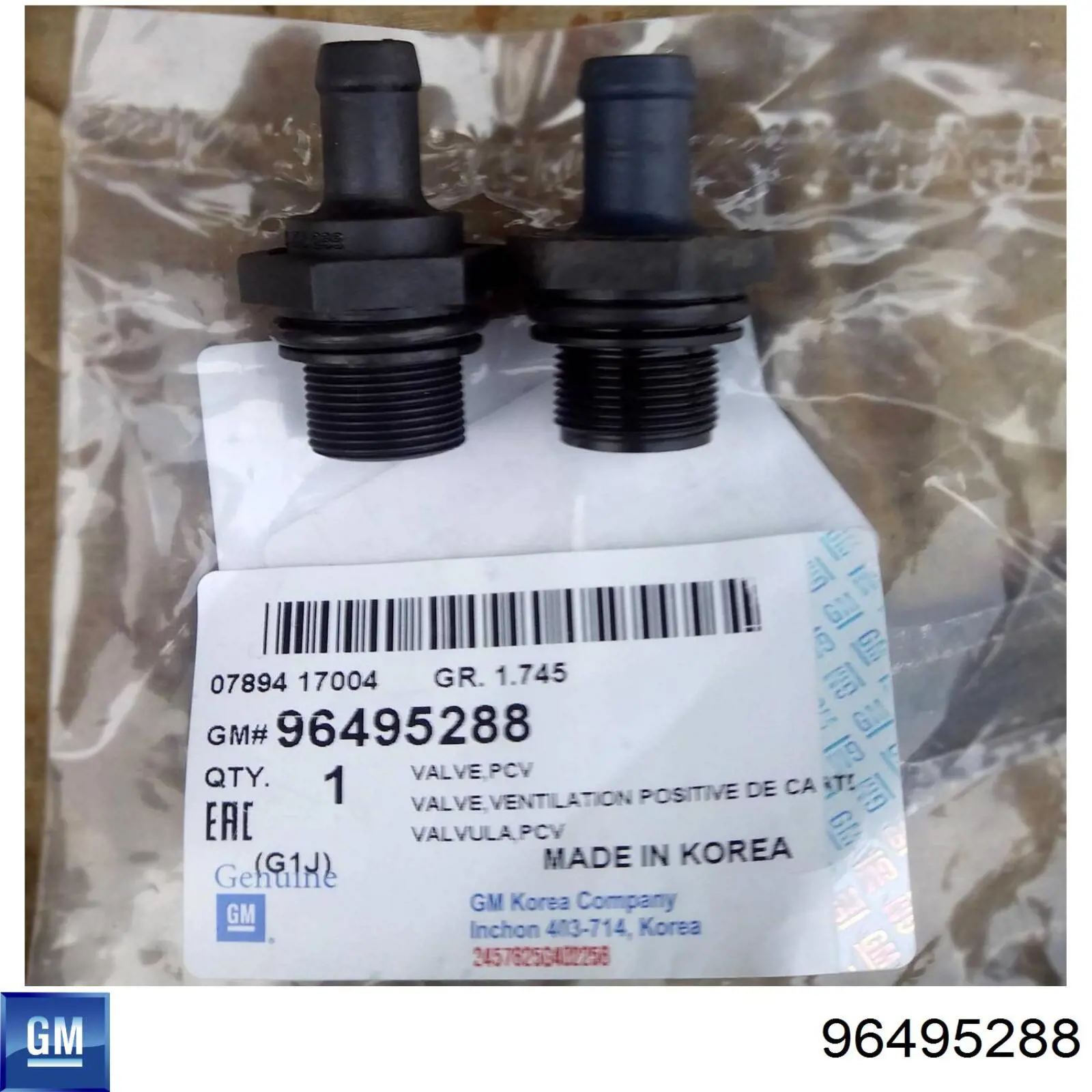 Comprar 96495288 Opel Válvula PCV
