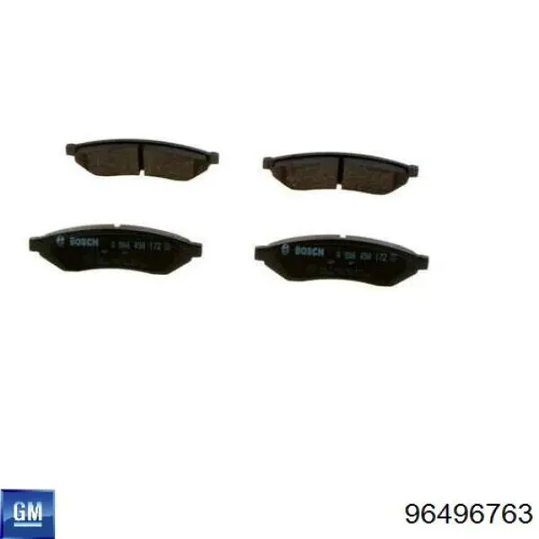 Pastillas traseras General Motors 96496763