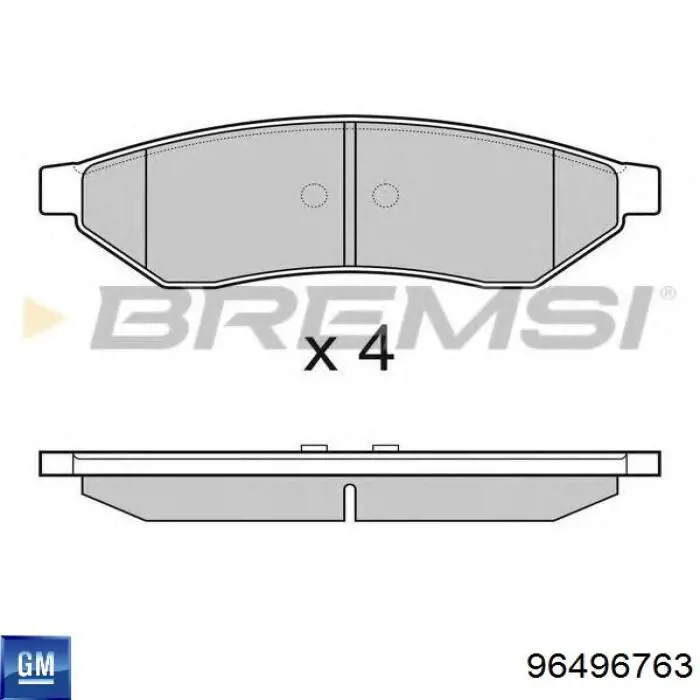 Pastillas traseras de freno General Motors 96496763 precio, desde 26,15 EUR