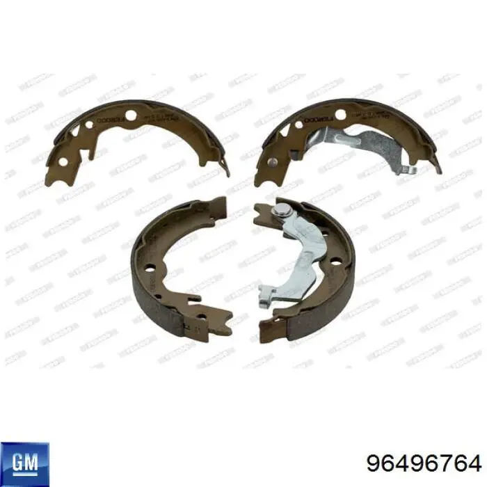 Zapatas de freno de mano 96496764 General Motors