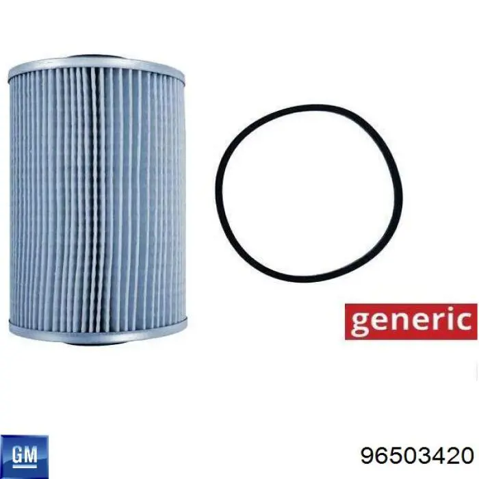 Filtro de gasoil General Motors 96503420