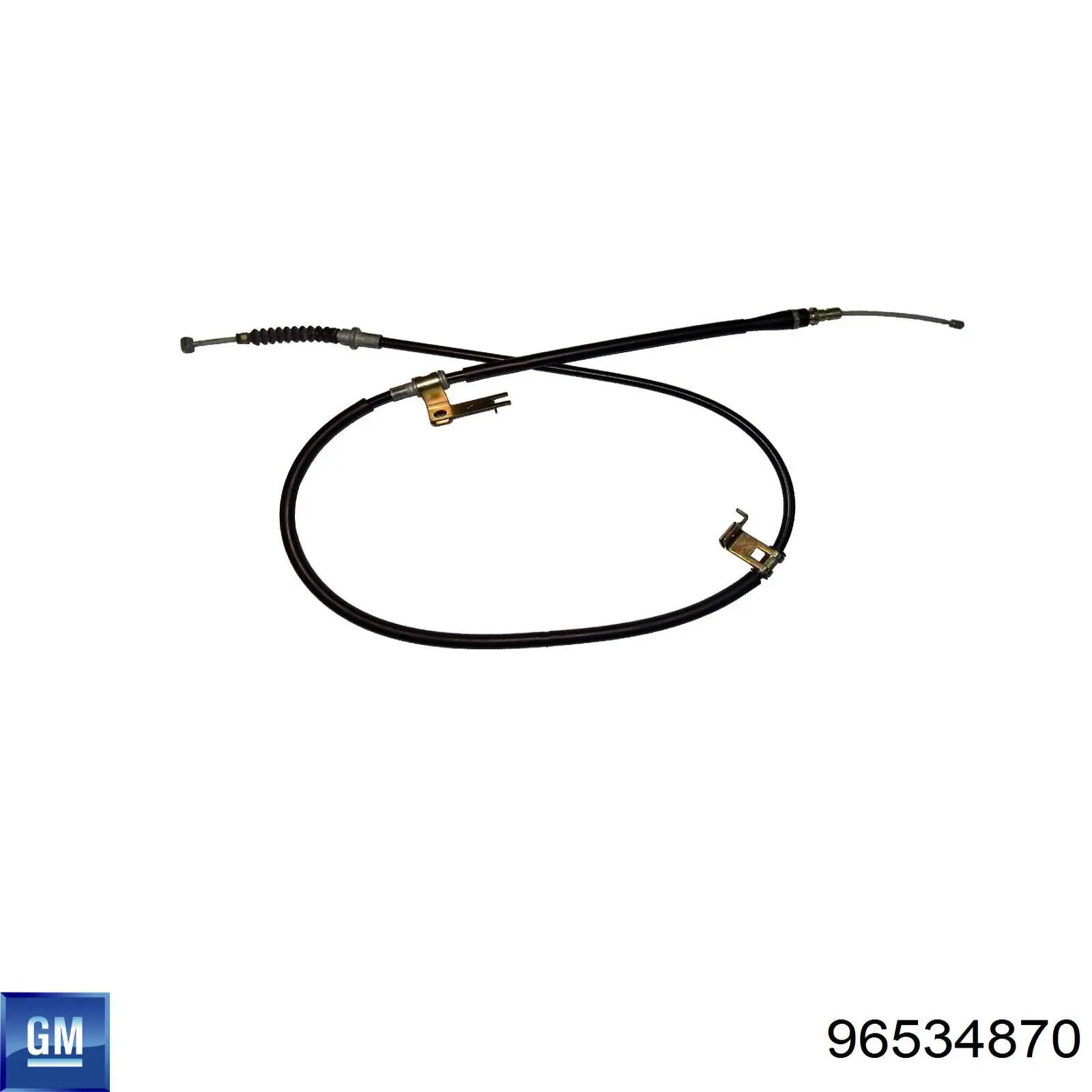 96534870 General Motors cable de freno de mano trasero izquierdo