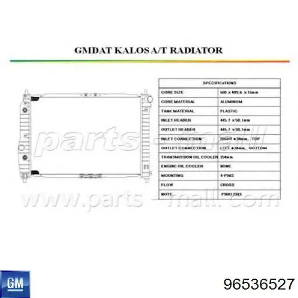 Água radiador General Motors 96536527 precio, desde 87,36 EUR