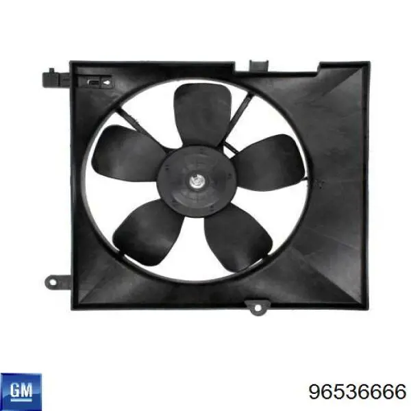 Ventilador de radiador 96536666 General Motors