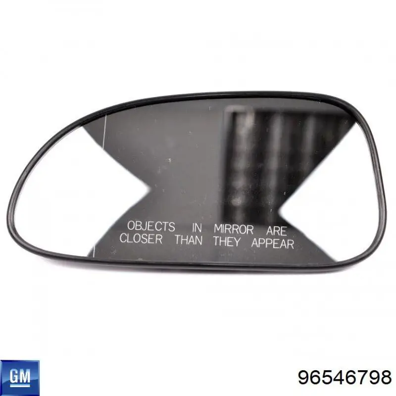 96546798 General Motors cristal de espejo retrovisor exterior izquierdo