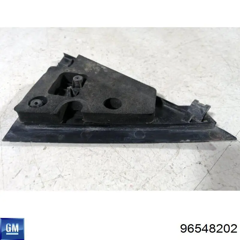 96548202 Opel moldura de puerta trasera izquierda