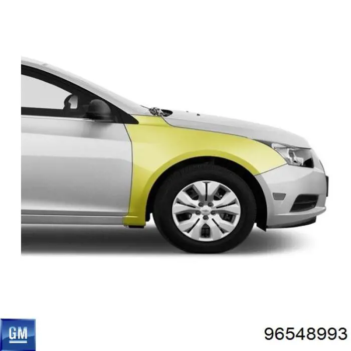Guardabarros delanteros derecho General Motors 96548993 precio, desde 71,25 EUR