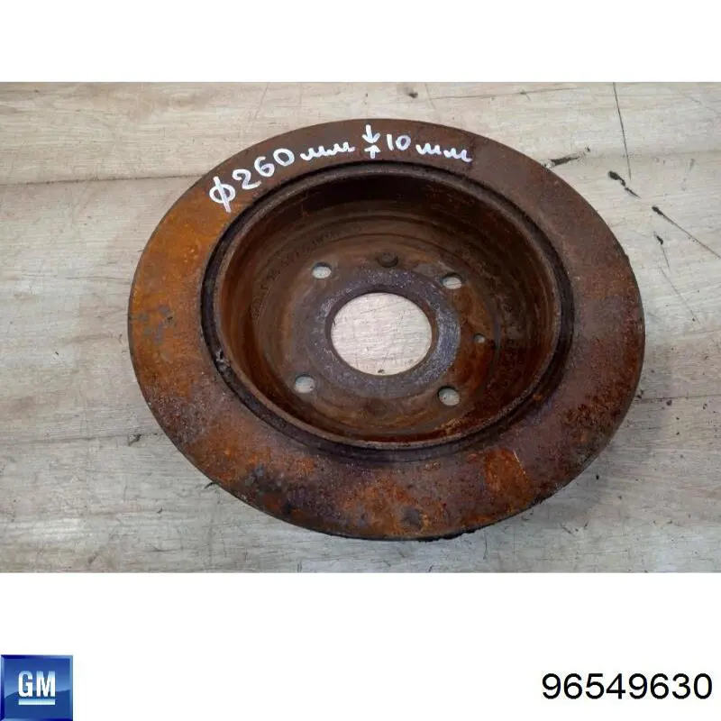 Disco de freno trasero Chevrolet Aveo 2 T250, T255