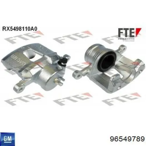 Pinza de freno, Eje delantero derecha General Motors 96549789