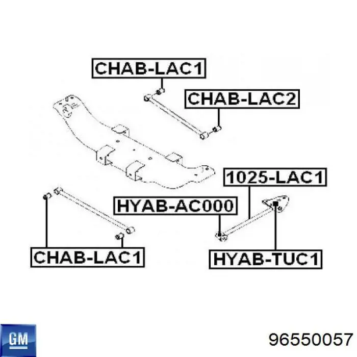 Barra longitudinal de suspensión trasera General Motors 96550057 precio, desde 34,45 EUR