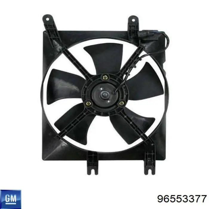 96553377 General Motors ventilador (rodete +motor aire acondicionado con electromotor completo)