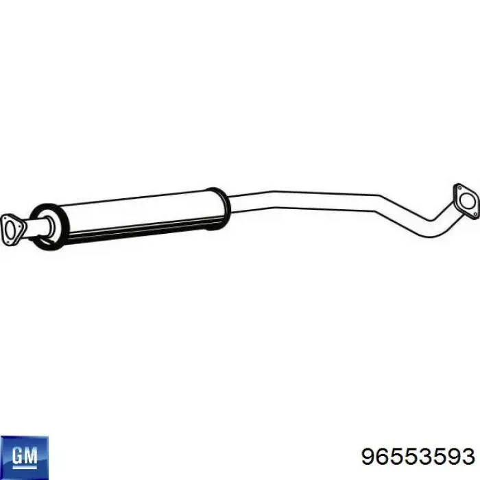 Silenciador central General Motors 96553593 precio, desde 84,49 EUR