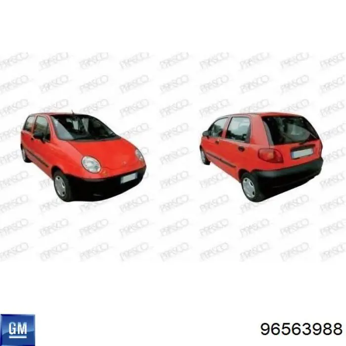 DW3221001 Prasco Paragolpes delantero