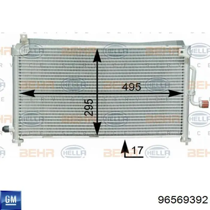 Aire acondicionado capacitor General Motors 96569392 precio, desde 71,51 EUR