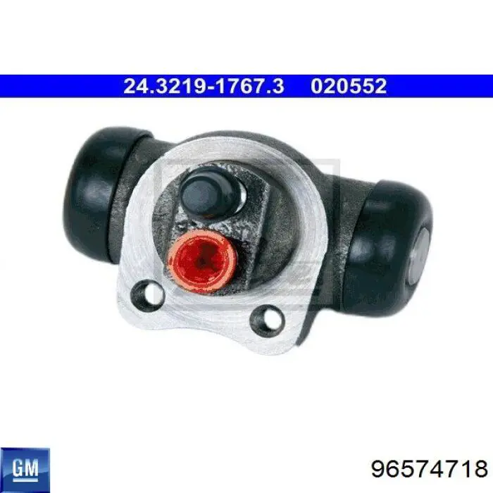 Cilindro de freno de rueda trasera 96574718 General Motors