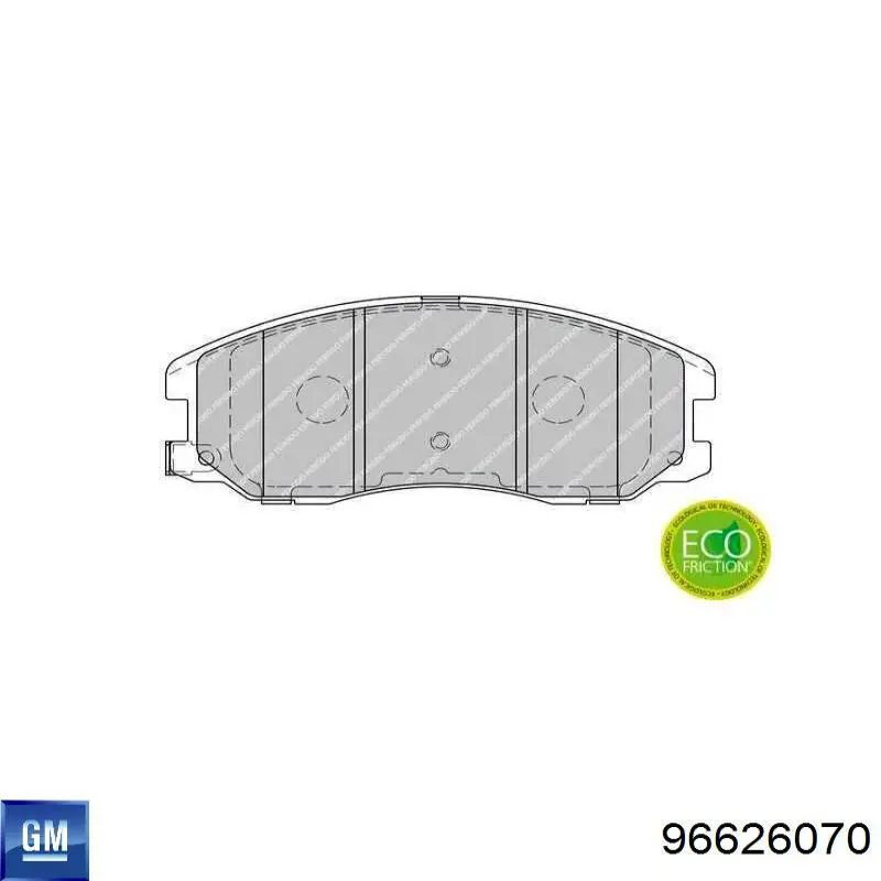 Comprar 96626070 General Motors Pastillas delanteras de freno