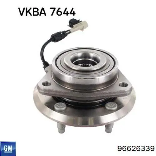 Buje de rueda delantero 96626339 General Motors