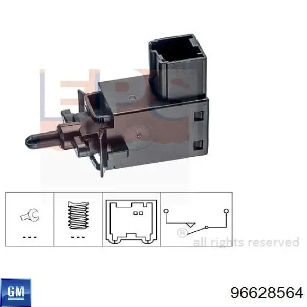 Interruptor de embrague General Motors 96628564 precio, desde 28,71 EUR
