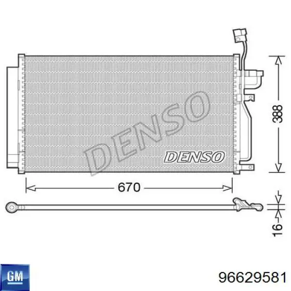 Condensador Opel 20759647