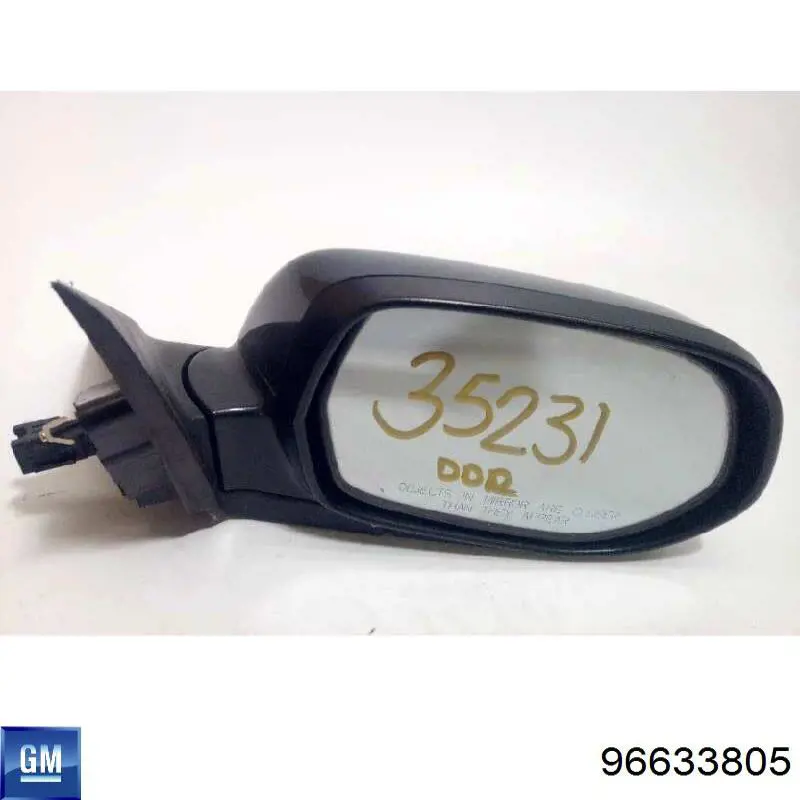 Espejo retrovisor derecho General Motors 96633805 precio, desde 88,57 EUR