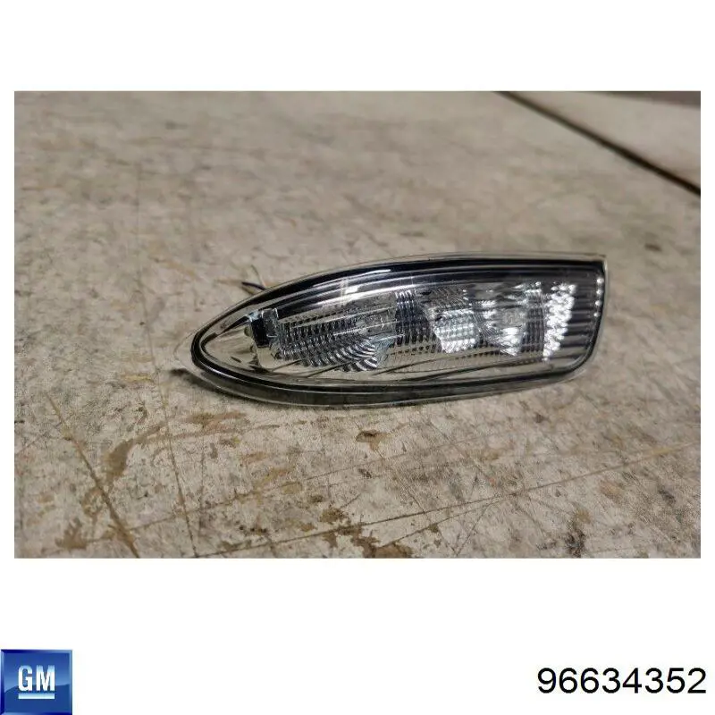 96634352 General Motors luz intermitente de retrovisor exterior derecho