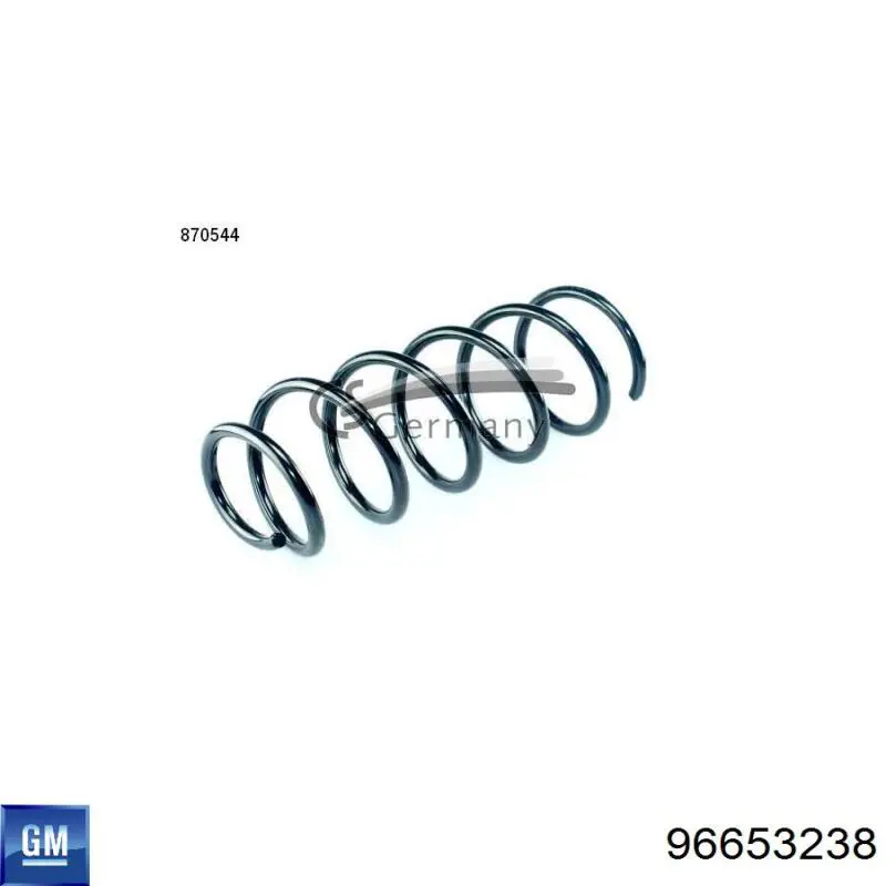 Muelle delantero General Motors 96653238 precio, desde 35,86 EUR