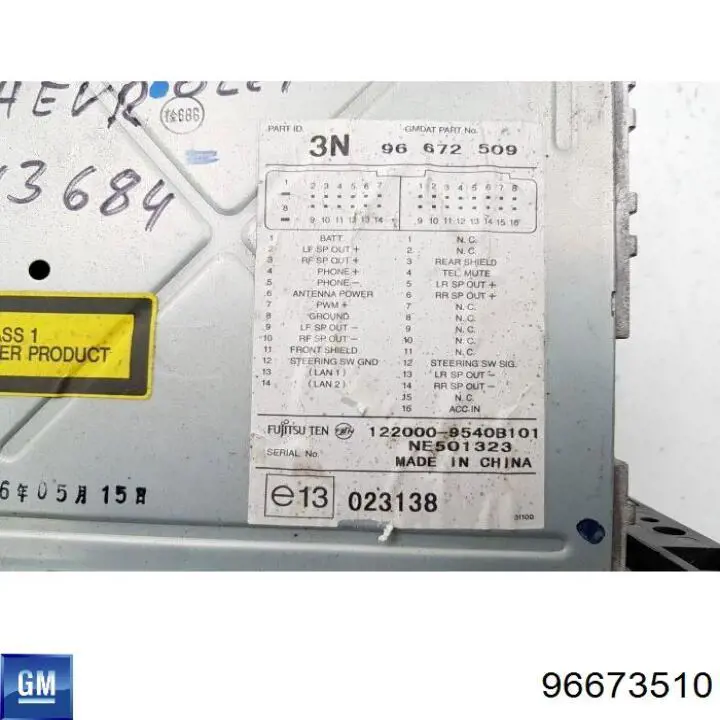 Radio AM/FM General Motors 96673510 precio, desde 84,22 EUR
