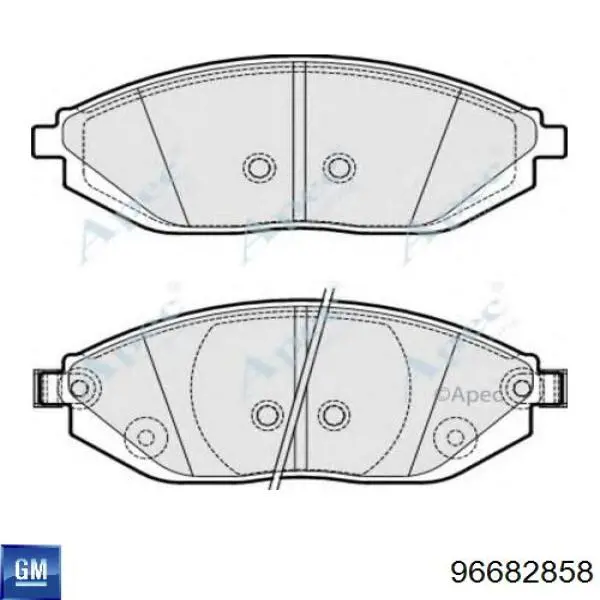 Pastillas freno delanteras General Motors 96682858 precio, desde 23,87 EUR