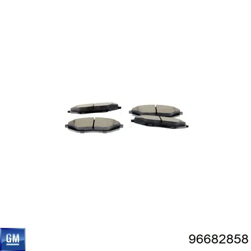 96682858 General Motors Pastillas delanteras