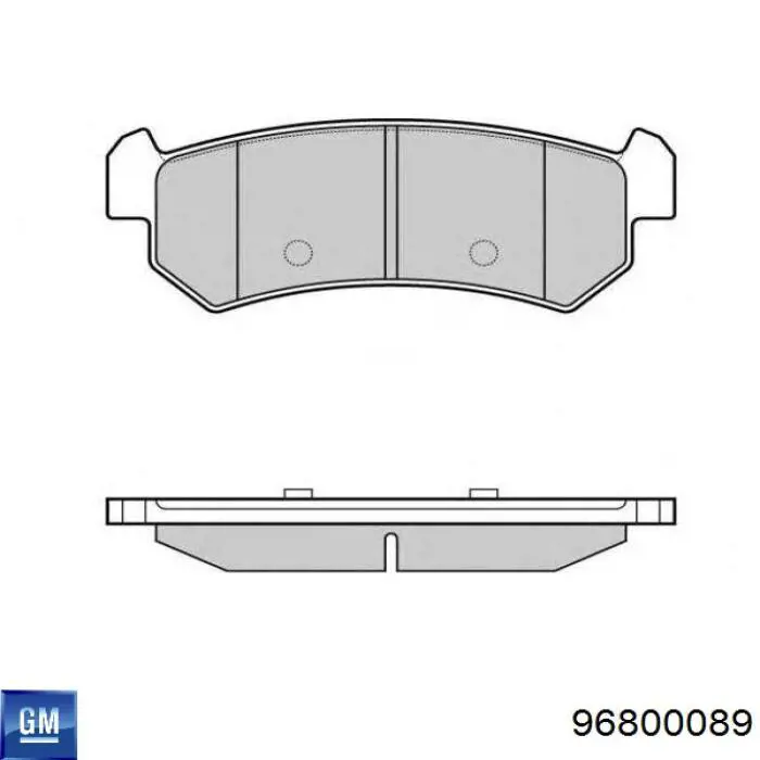 Pastillas traseras de freno General Motors 96800089 precio, desde 19,01 EUR
