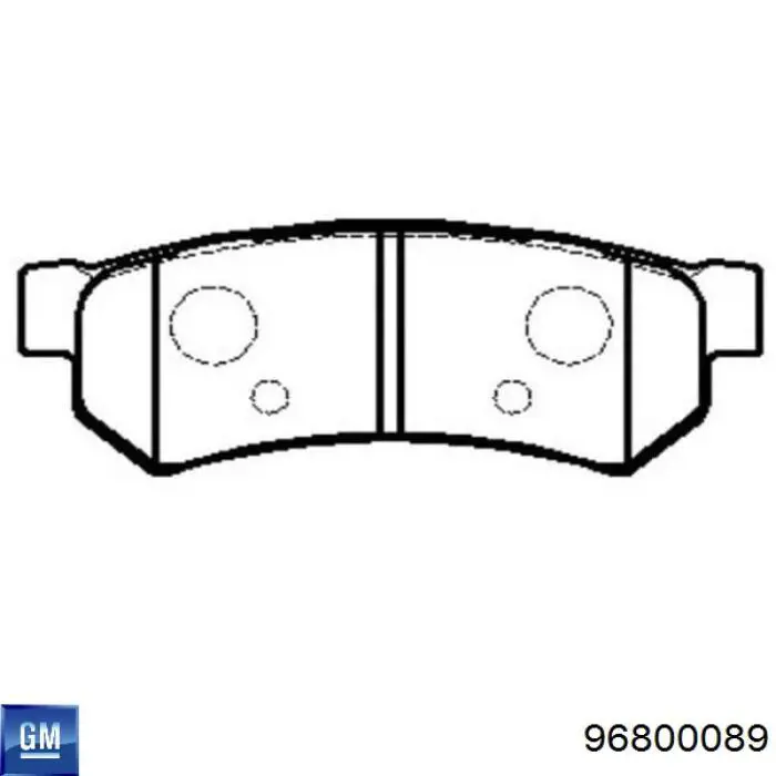 Comprar 96800089 General Motors Pastillas de freno traseras