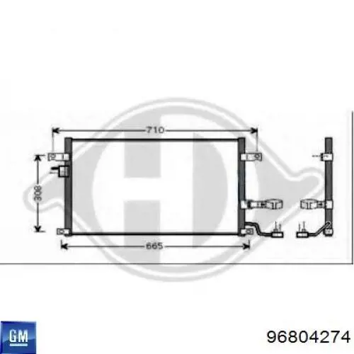 Aire acondicionado capacitor General Motors 96804274 precio, desde 47,92 EUR