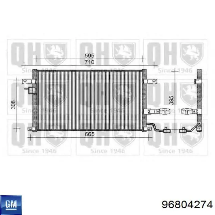 Comprar 96804274 General Motors Condensador de aire acondicionado