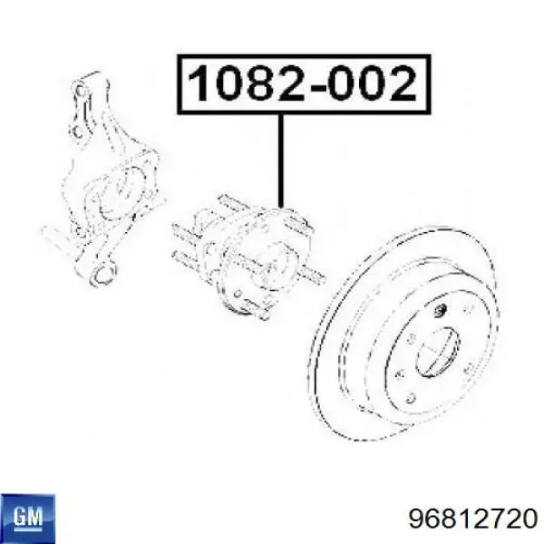 Buje General Motors 96812720