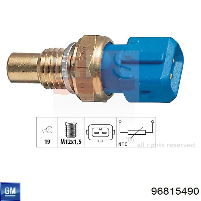 Sensor de temperatura del refrigerante General Motors 96815490 precio, desde 8,74 EUR