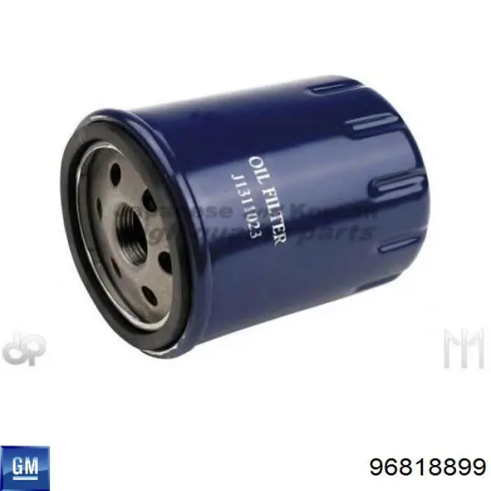 Filtro de aceite 96818899 General Motors