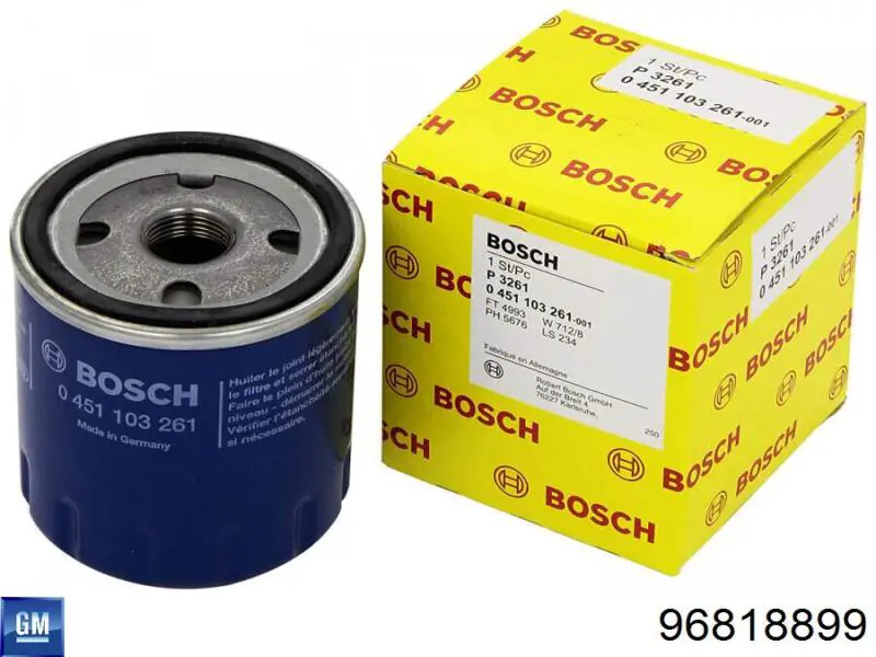 Filtro de aceite General Motors 96818899 precio, desde 6,25 EUR