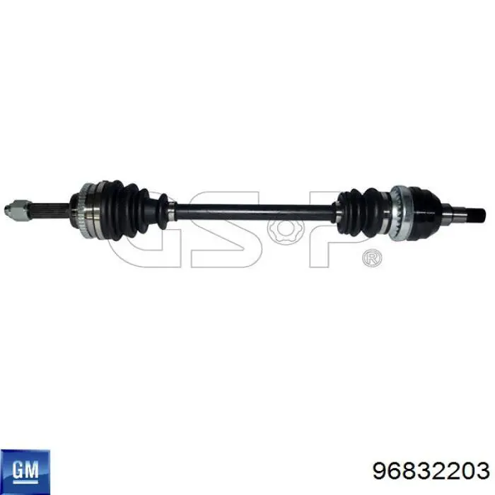 96832203 Peugeot/Citroen árbol de transmisión delantero izquierdo