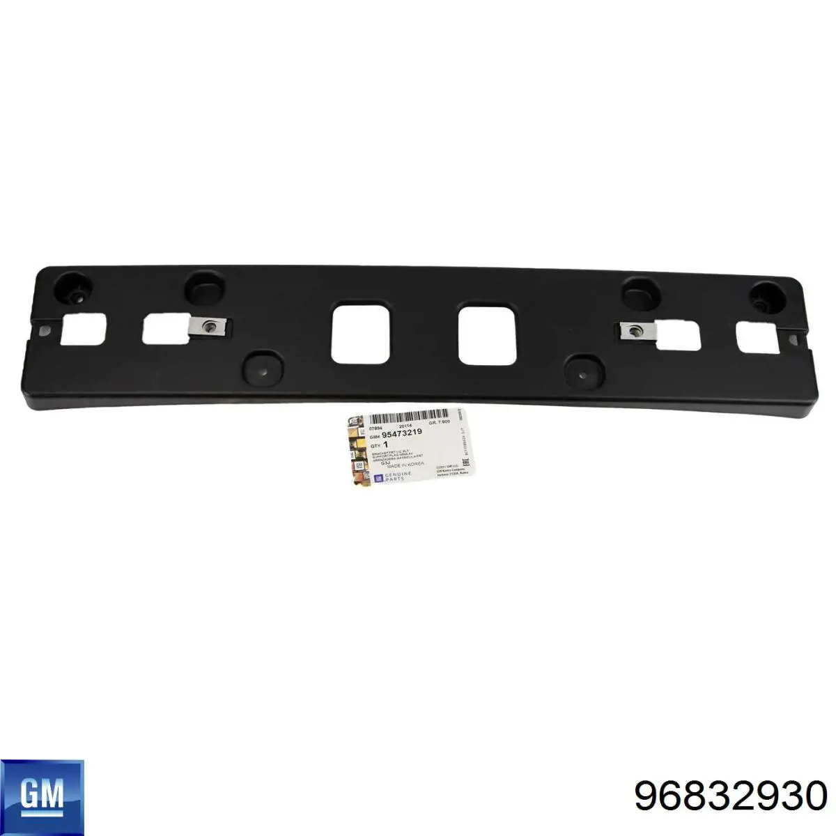 96832930 General Motors soporte de matricula delantera