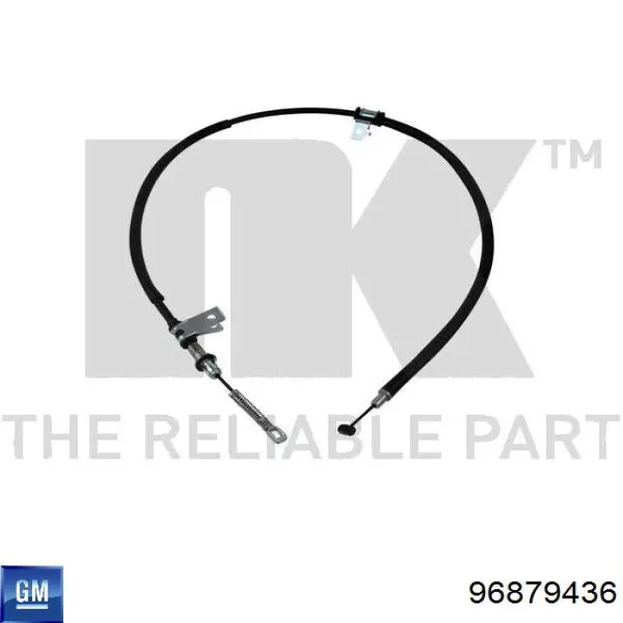 96879436 General Motors cable de freno de mano trasero izquierdo