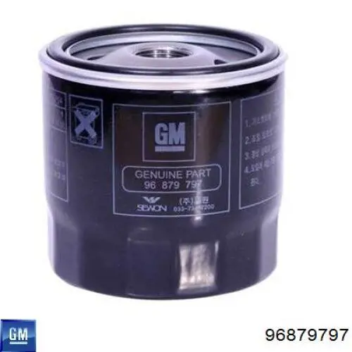 96879797 General Motors filtro de aceite