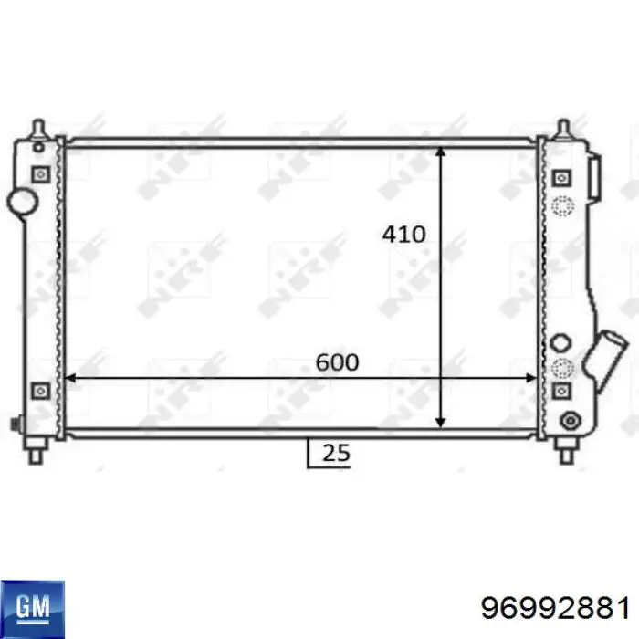 Comprar 95227753 General Motors Radiador de auto